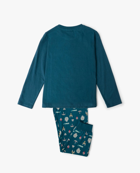 PIJAMA MANGA LARGA NIÑO SPACESHIPS STAR WARS
