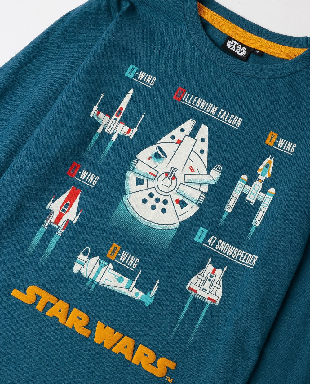 PIJAMA MANGA LARGA NIÑO SPACESHIPS STAR WARS