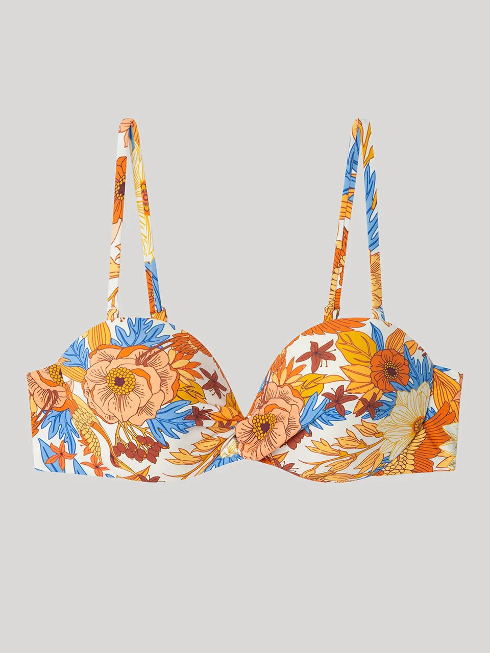 BIKINI BANDEAU BRASILEÑA ESTAMPADO FLORAL