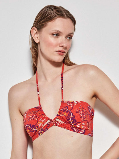 BIKINI BANDEAU SIN ARO BRASILEÑA EN V SUMMER HEAT