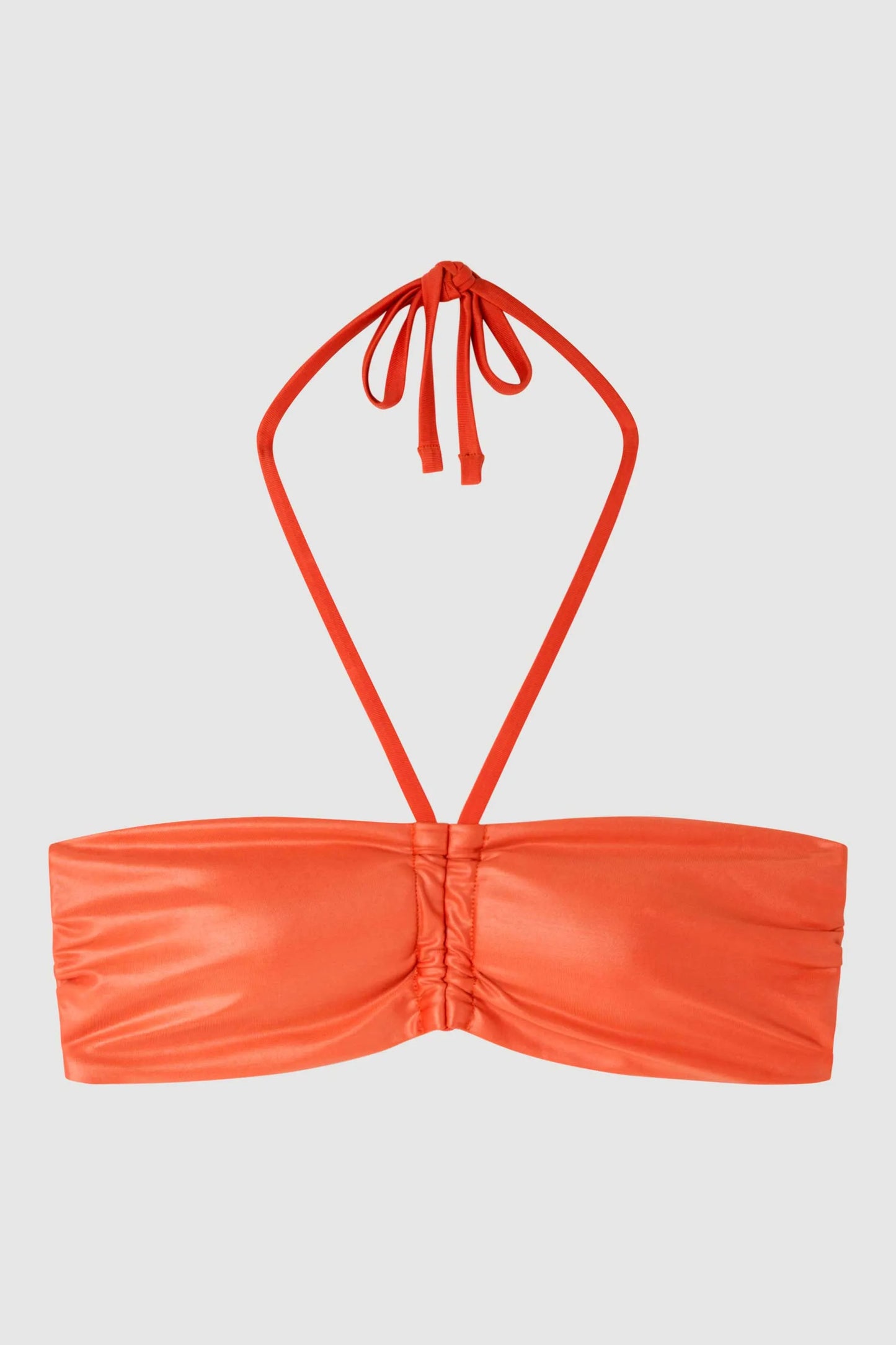 BIKINI BANDEAU SIN ARO TEJIDO CUERO