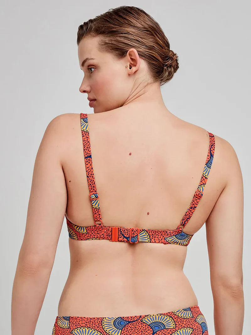 BIKINI ANUDADO BRAGA MIDI TRIBAL PRINT