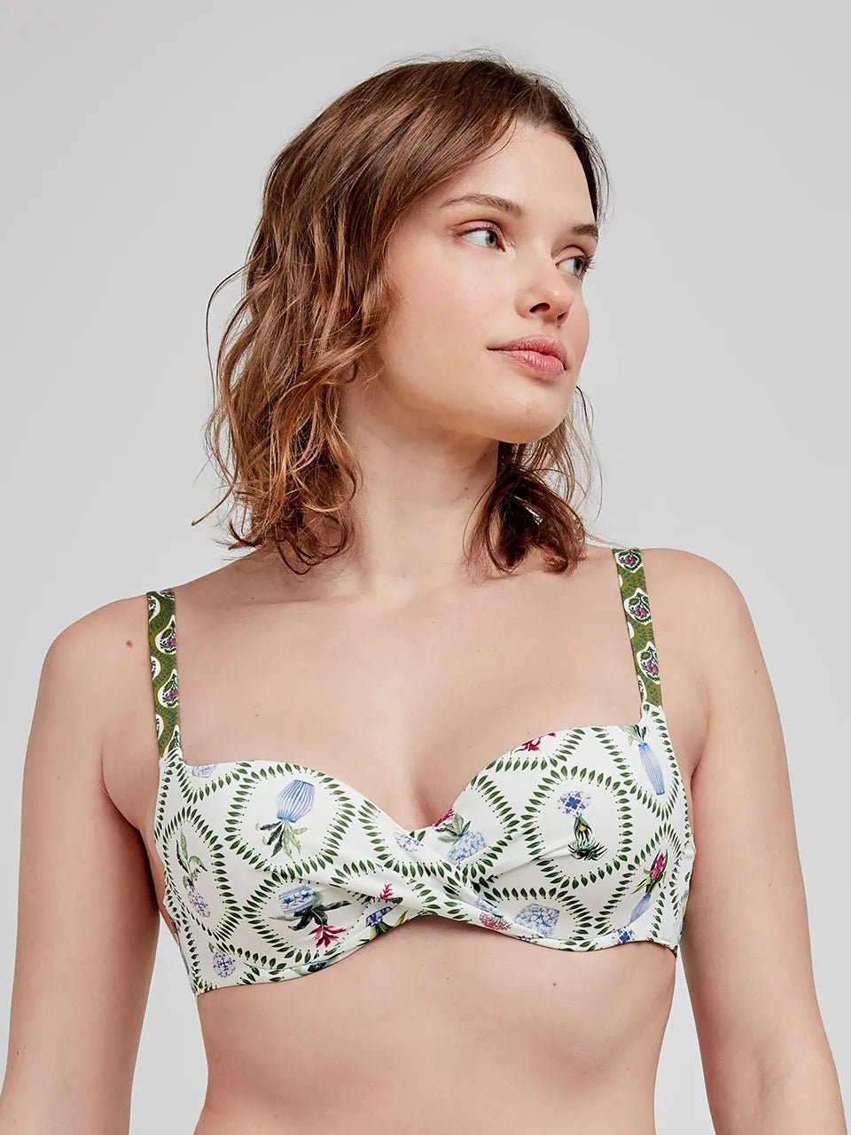 BIKINI CRUZADO ESTAMPADO GREEN ROSES