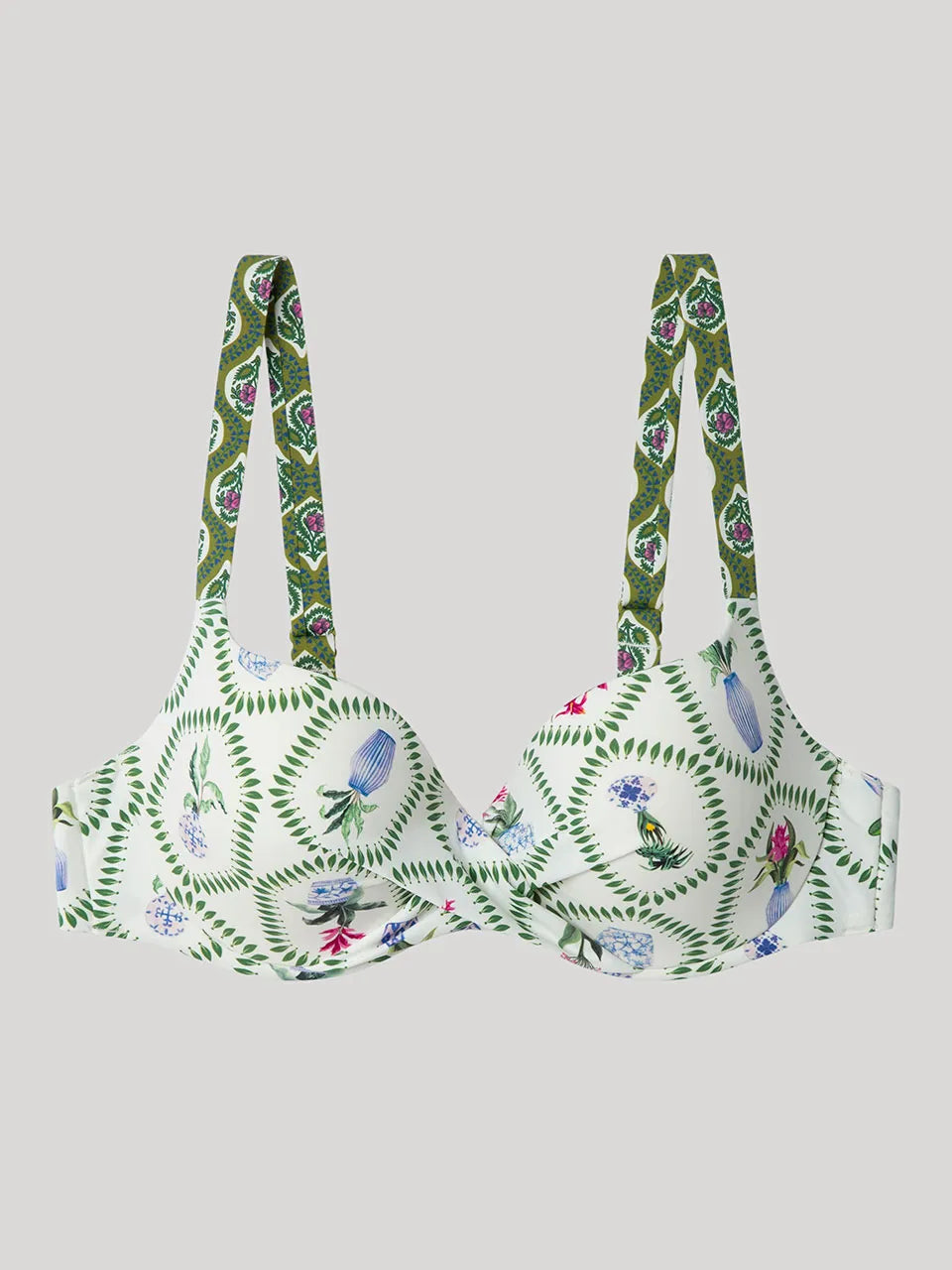 BIKINI CRUZADO ESTAMPADO GREEN ROSES