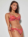 BIKINI AJUSTABLE SIN FOAM FLORAL PRINT