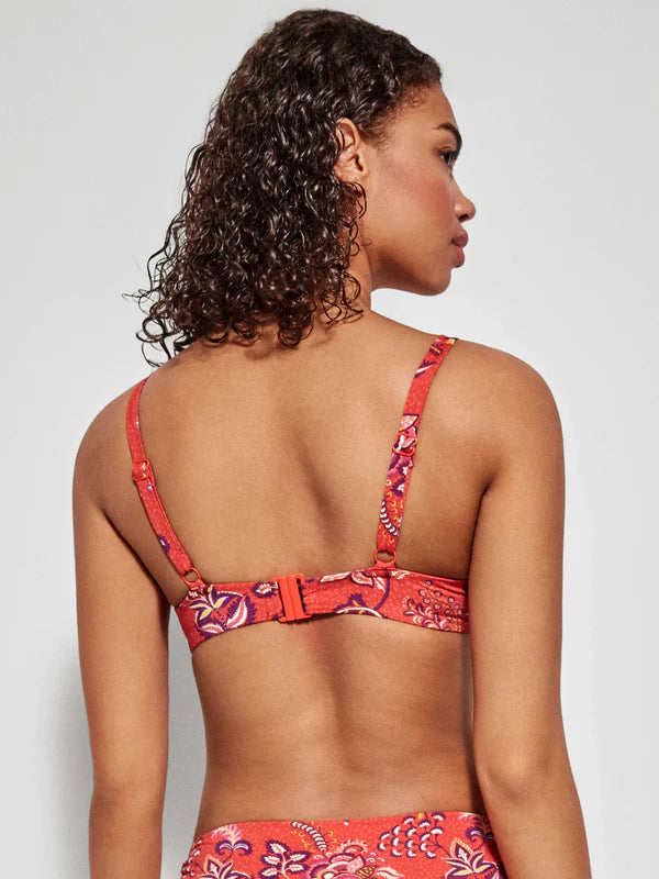 BIKINI AJUSTABLE SIN FOAM FLORAL PRINT
