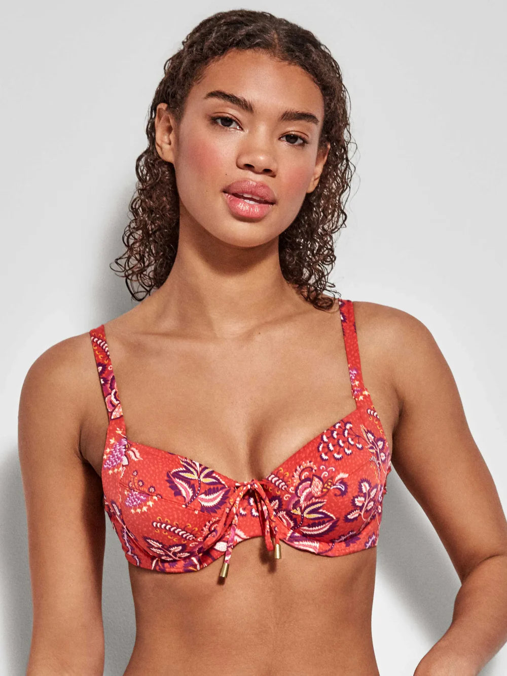BIKINI AJUSTABLE SIN FOAM FLORAL PRINT