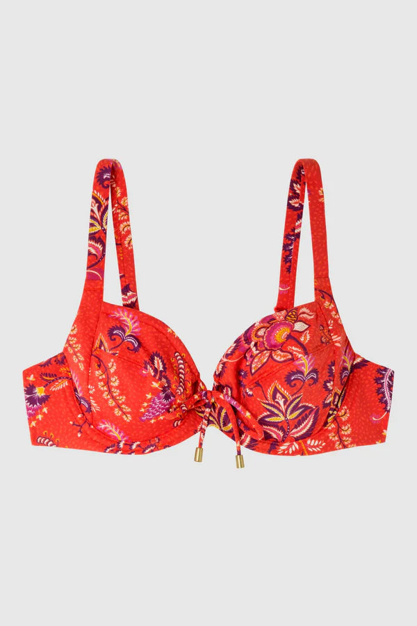 BIKINI AJUSTABLE SIN FOAM FLORAL PRINT