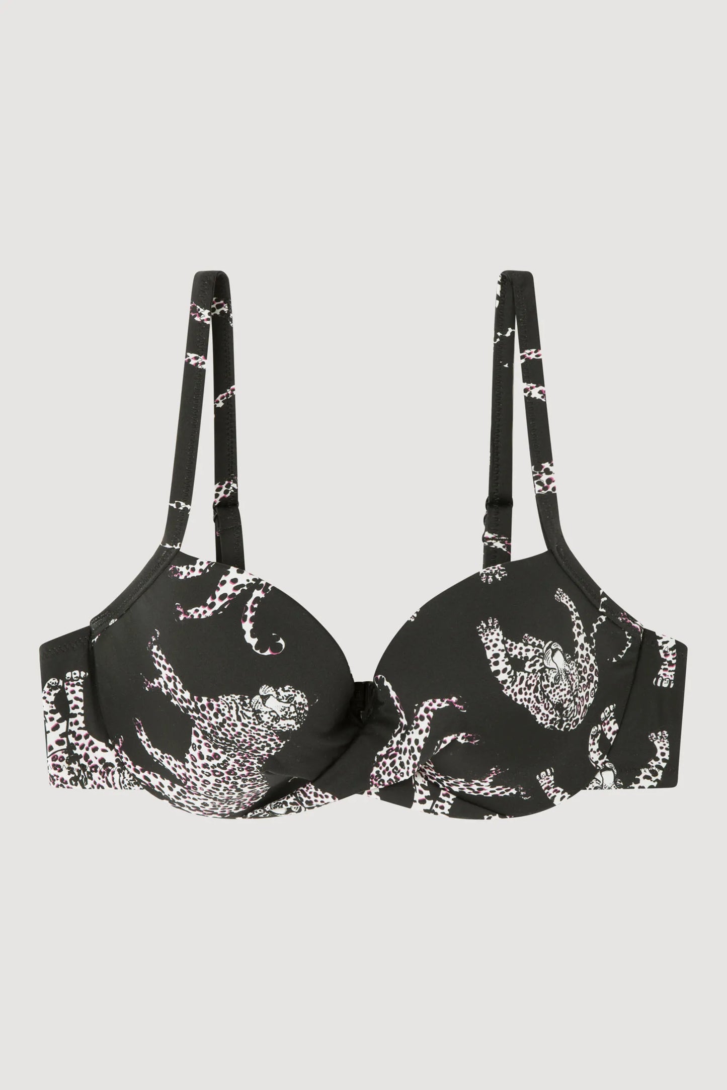 BIKINI ESTAMPADO JAGUAR CON BRAGUITA REVERSIBLE