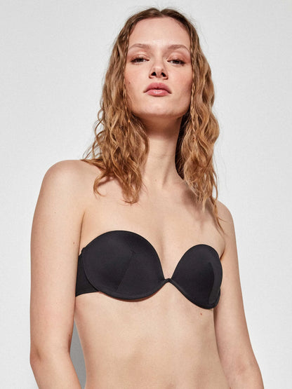 BIKINI DESMONTABLE BRAGUITA EN V BASIC BLACK
