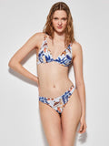 BIKINI CON ARO Y FOAM BRAGUITA CORTE CLASICO ESTAMPADO AFRICANO