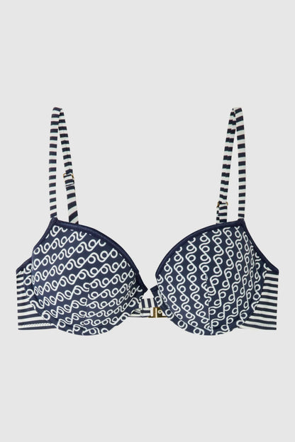 BIKINI ESTAMPADO ANUDADO MARINERO