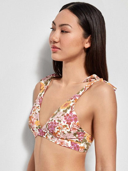 BIKINI FOAM EXTRAIBLE BRAGUITA AJUSTABLE ESTAMPADO FLORAL