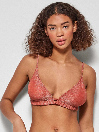BIKINI TRIANGULAR SIN ARO DETALLE BRILLANTE