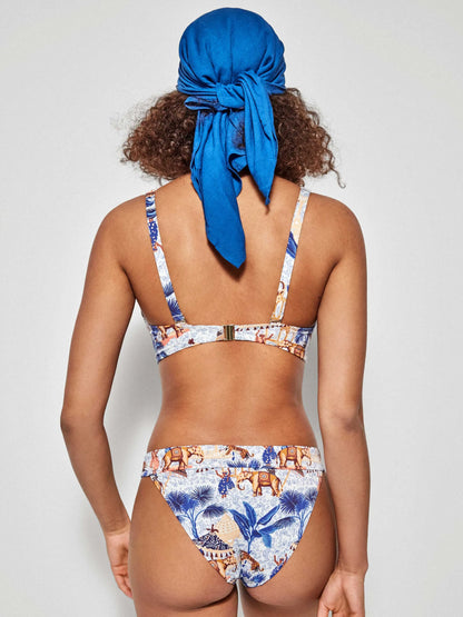 BIKINI TRIANGULAR SIN ARO ESTAMPADO AFRICANO