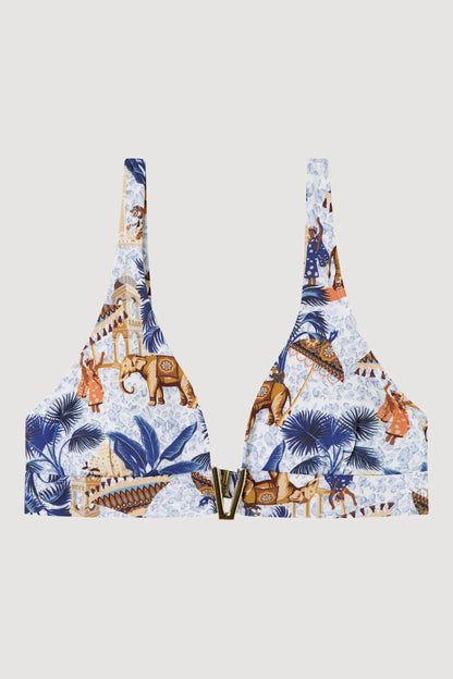 BIKINI TRIANGULAR SIN ARO ESTAMPADO AFRICANO