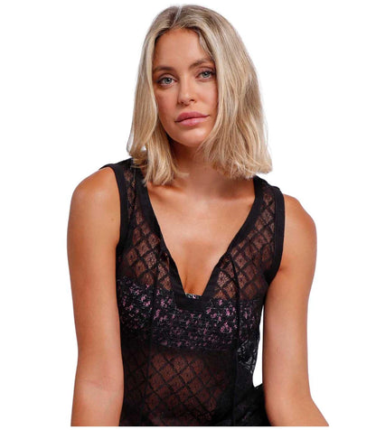 VESTIDO PLAYERO SIN MANGAS BASIC BLACK