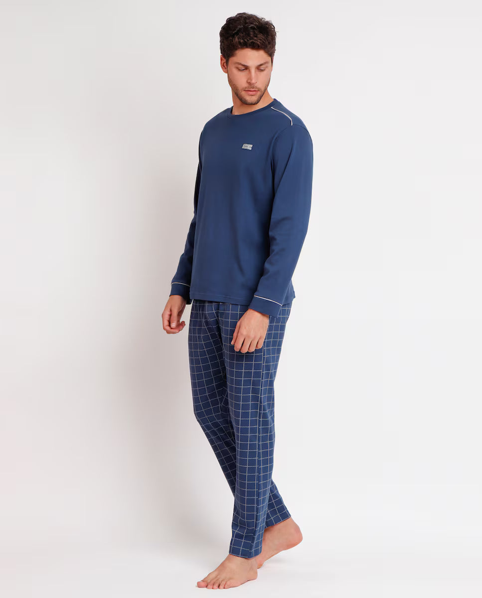 PIJAMA MANGA LARGA HOMBRE TRAVEL ANTONIO MIRÓ