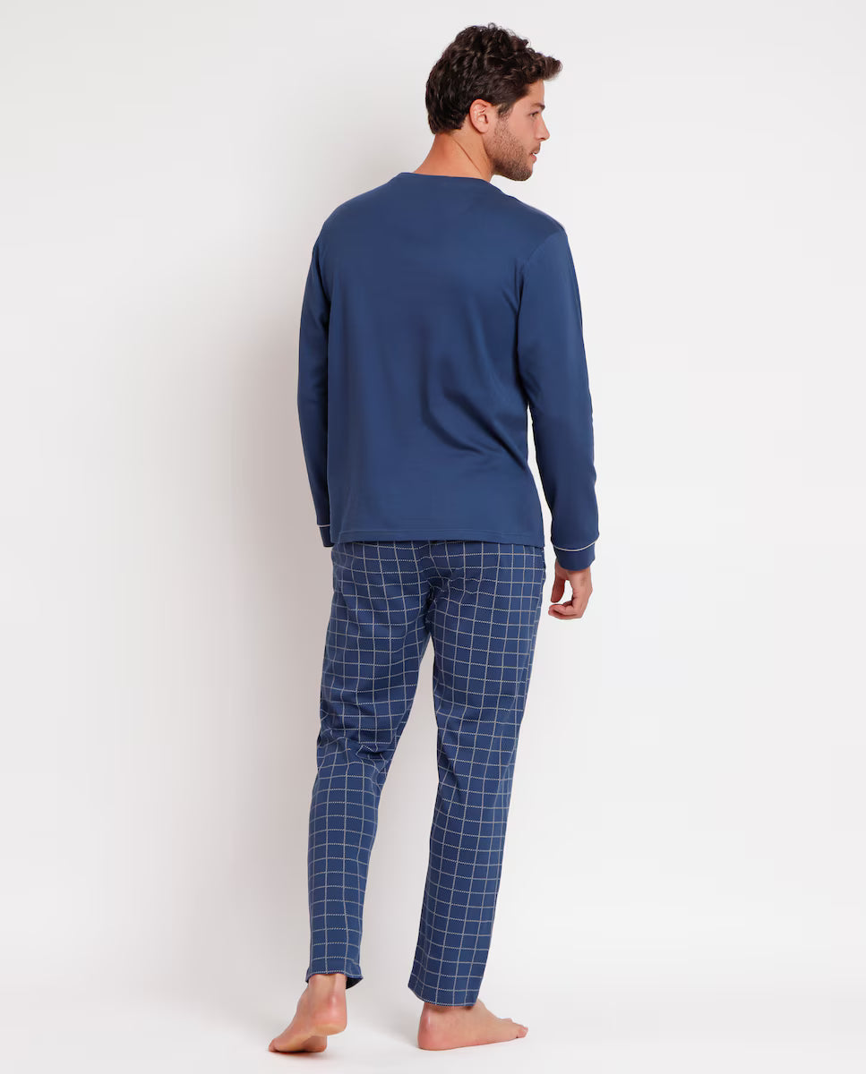 PIJAMA MANGA LARGA HOMBRE TRAVEL ANTONIO MIRÓ