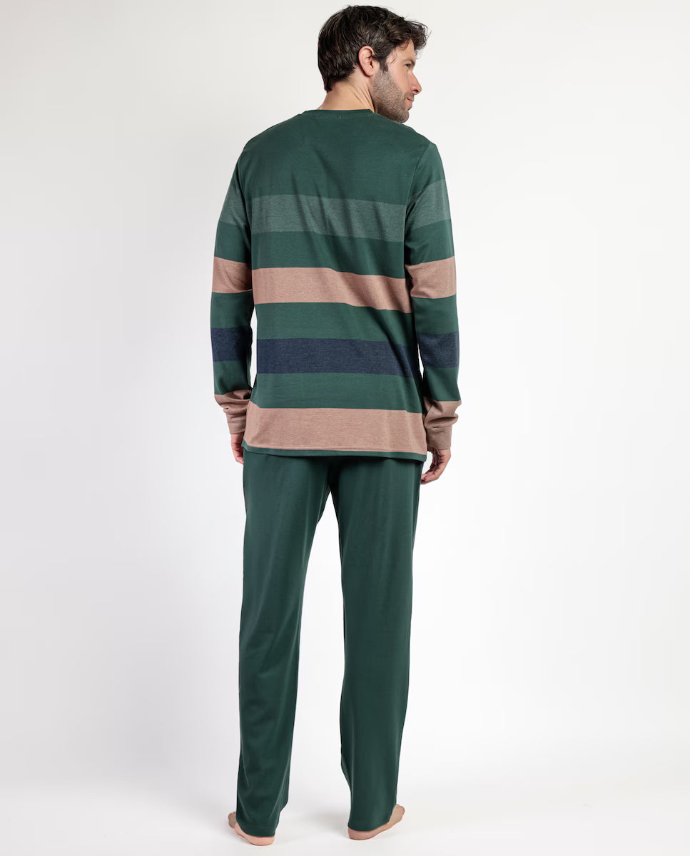 PIJAMA MANGA LARGA HOMBRE RAYAS WILD SPIRIT