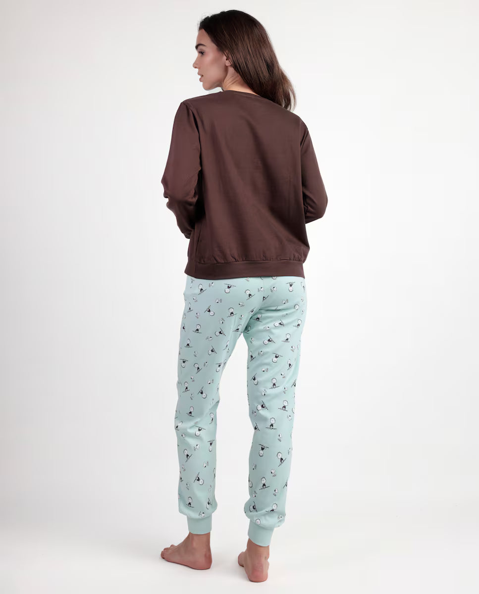 PIJAMA MANGA LARGA MUJER SLEEP SOCIETY