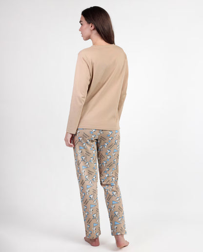 PIJAMA MANGA LARGA MUJER BEAGLE ALL STAR