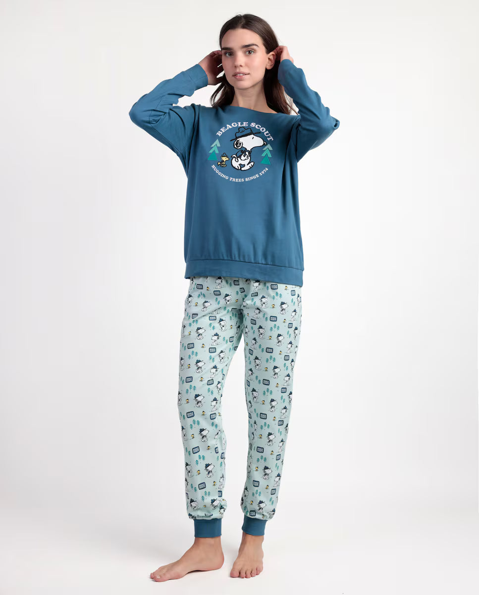 PIJAMA MANGA LARGA MUJER BEAGLE SCOUT