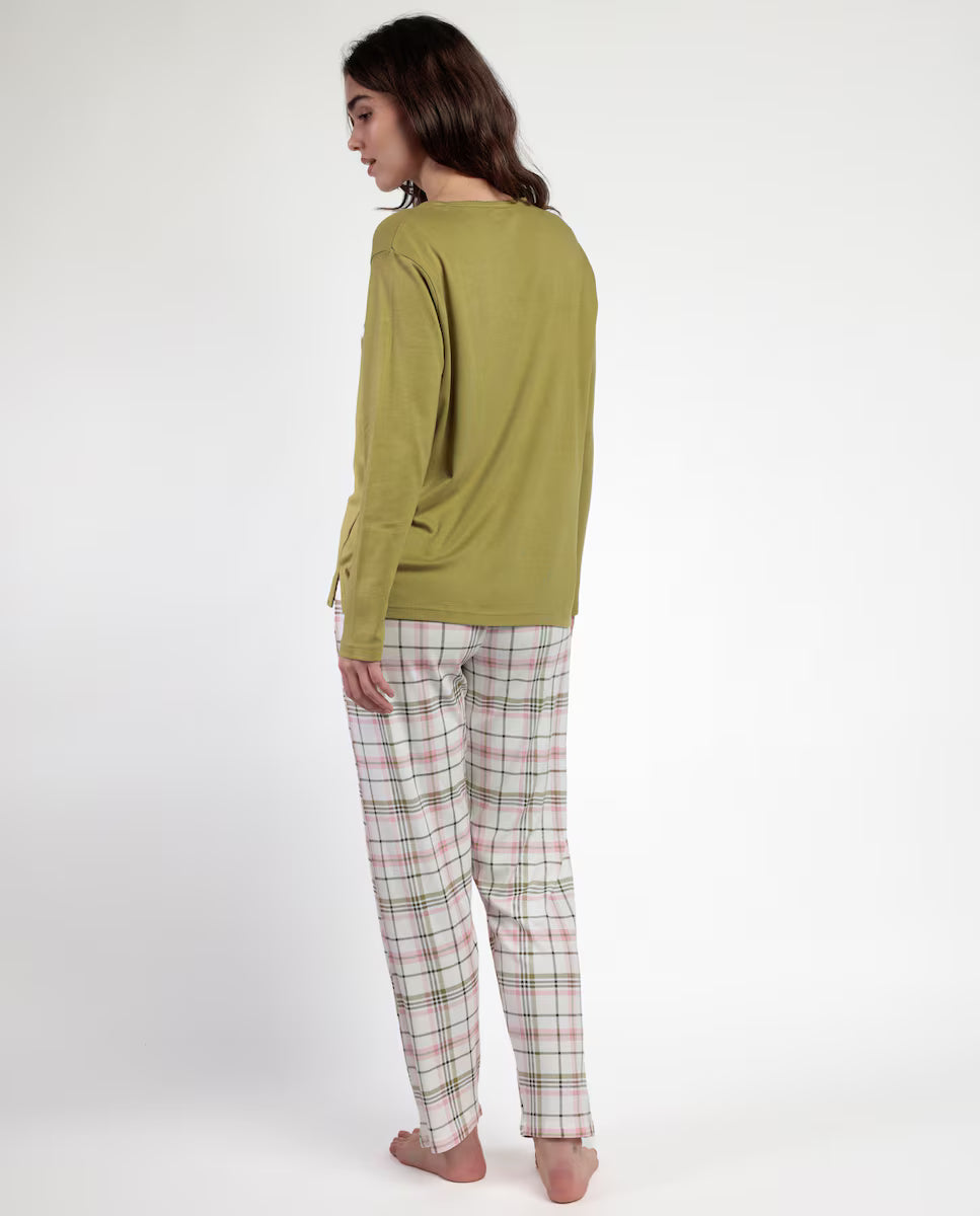 PIJAMA MANGA LARGA MUJER SMILE EVERYDAY