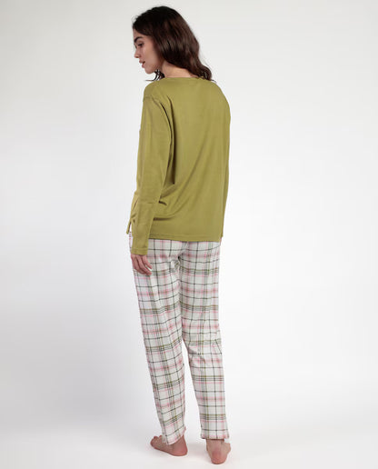 PIJAMA MANGA LARGA MUJER SMILE EVERYDAY