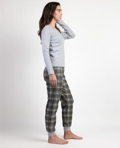 PIJAMA MANGA LARGA MUJER NEVER GIVE UP