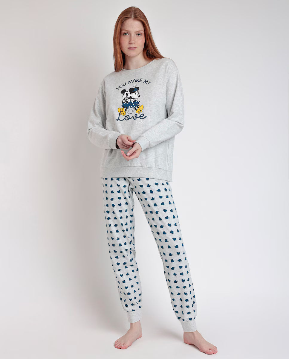 PIJAMA MANGA LARGA MUJER YOU MAKE ME LOVE