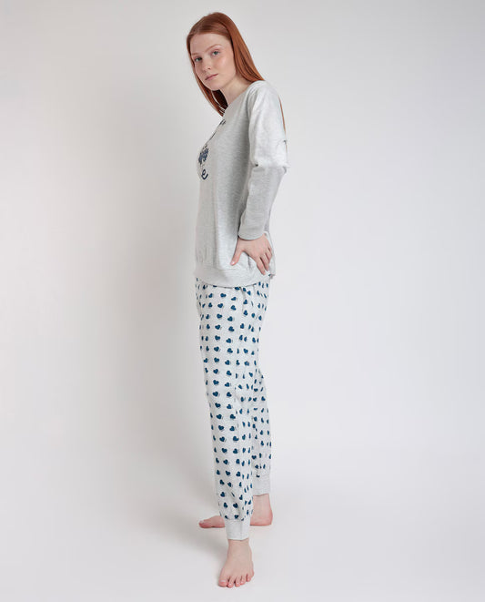 PIJAMA MANGA LARGA MUJER YOU MAKE ME LOVE