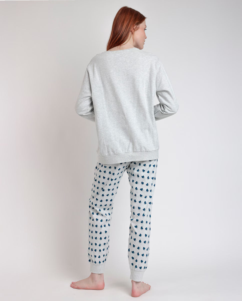 PIJAMA MANGA LARGA MUJER YOU MAKE ME LOVE
