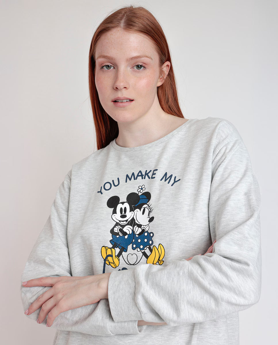 PIJAMA MANGA LARGA MUJER YOU MAKE ME LOVE