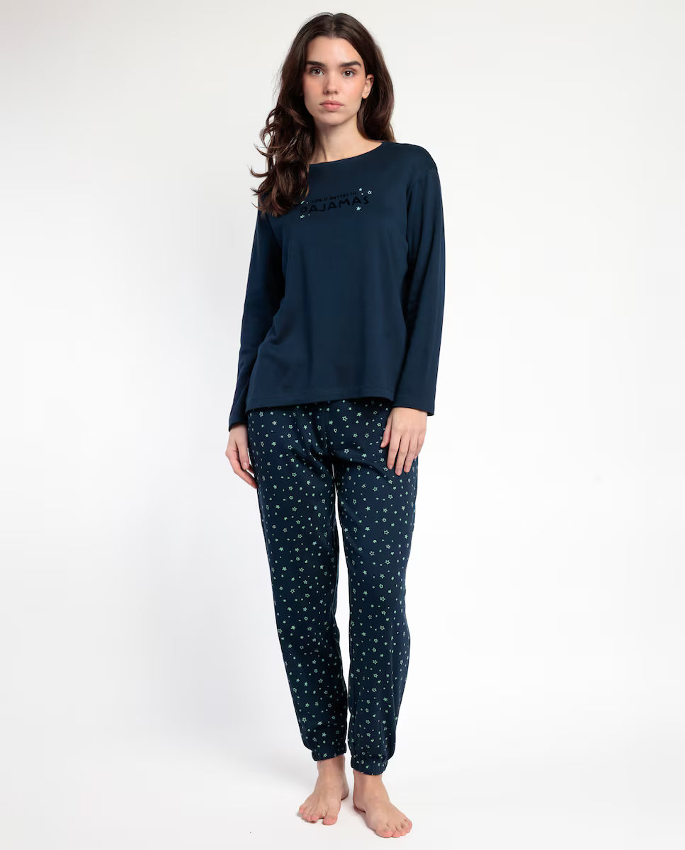 PIJAMA MANGA LARGA MUJER BETTER IN PIJAMAS