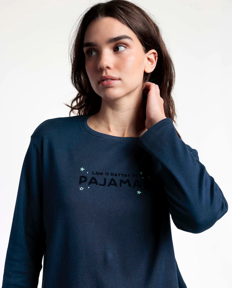 PIJAMA MANGA LARGA MUJER BETTER IN PIJAMAS