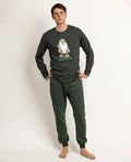 Pijama Hombre Disney Sleepy Dormilón 100% Algodón Verde