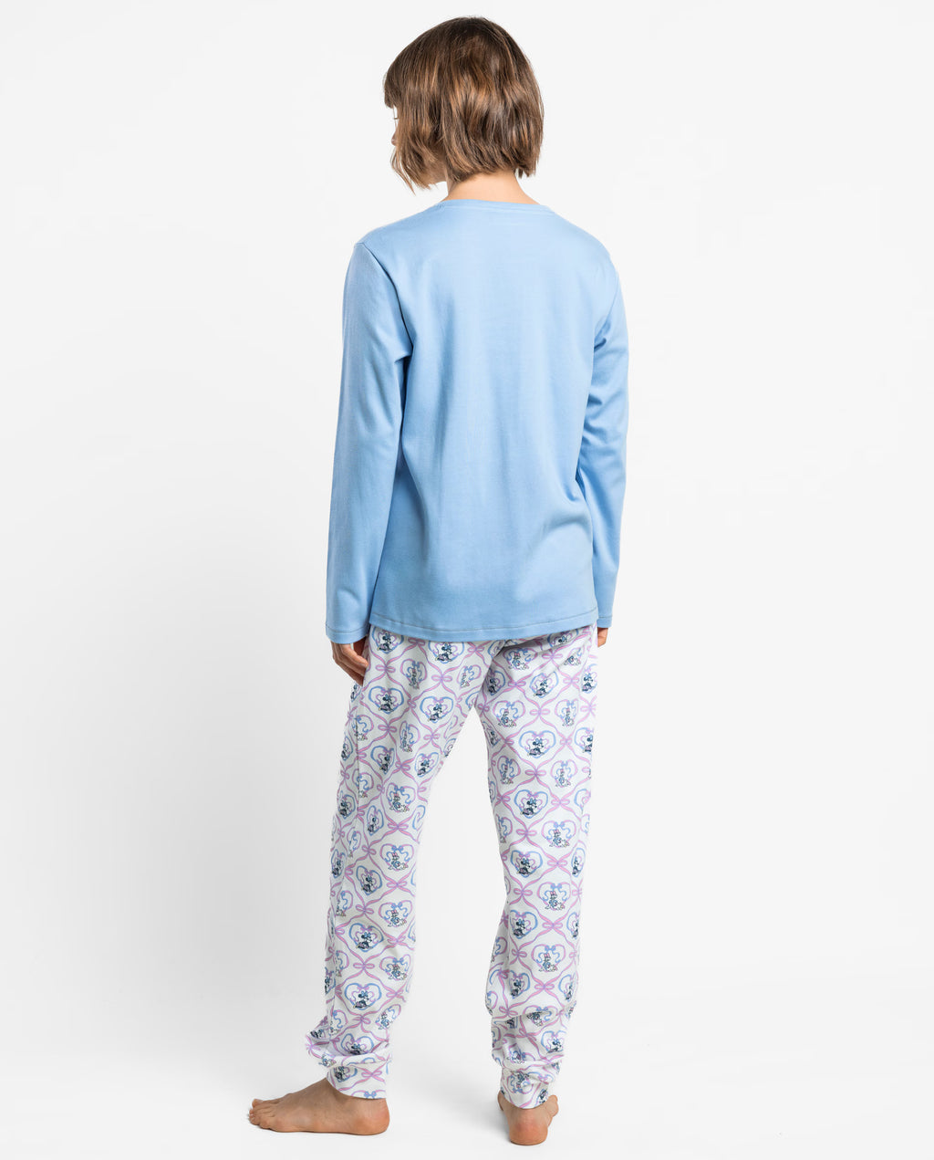 Pijama Mujer Disney Minnie y Daisy Coquette Friends Manga Larga Algodón