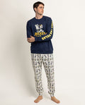 Pijama Hombre Disney Mickey y Donald Varsity Squad 100% Algodón