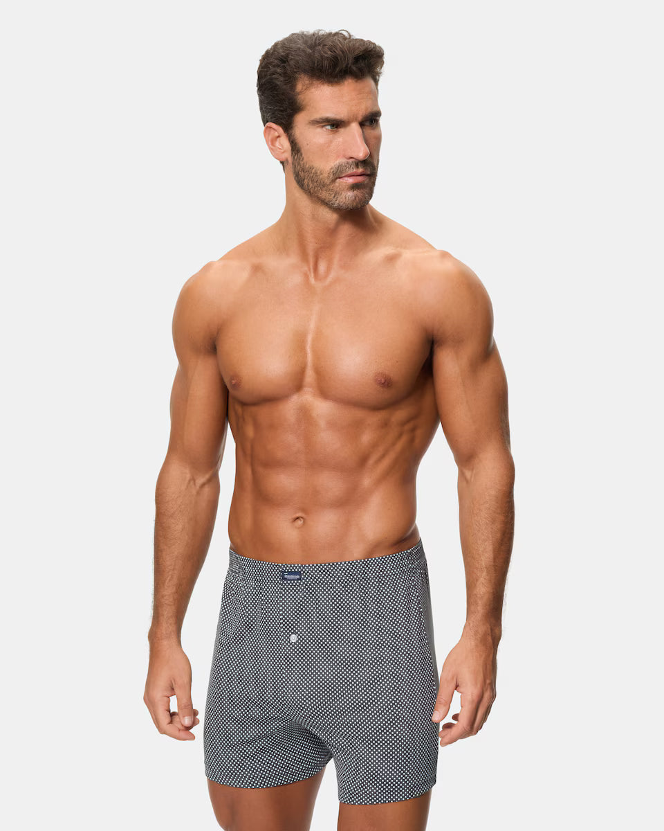 PACK-2 BOXERS ANCHOS MIX GRIS A0100
