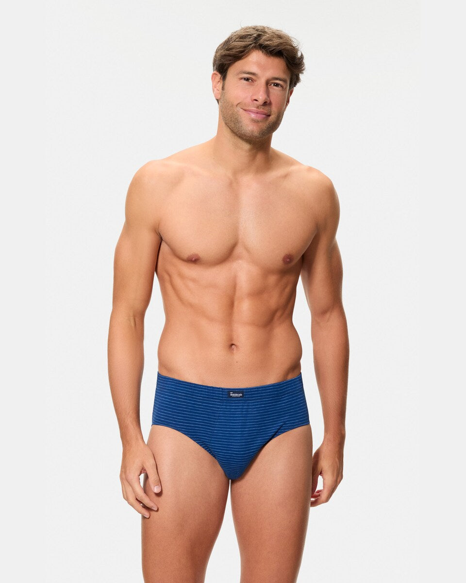 PACK-3 SLIPS ABIERTOS 080 MIX AZUL CLASIC
