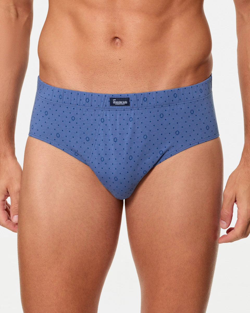 PACK-3 SLIPS ABIERTOS 080 MIX AZUL CLASIC