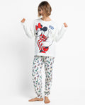 Pijama de mujer disney minnie mouse pj party de felpa crudo