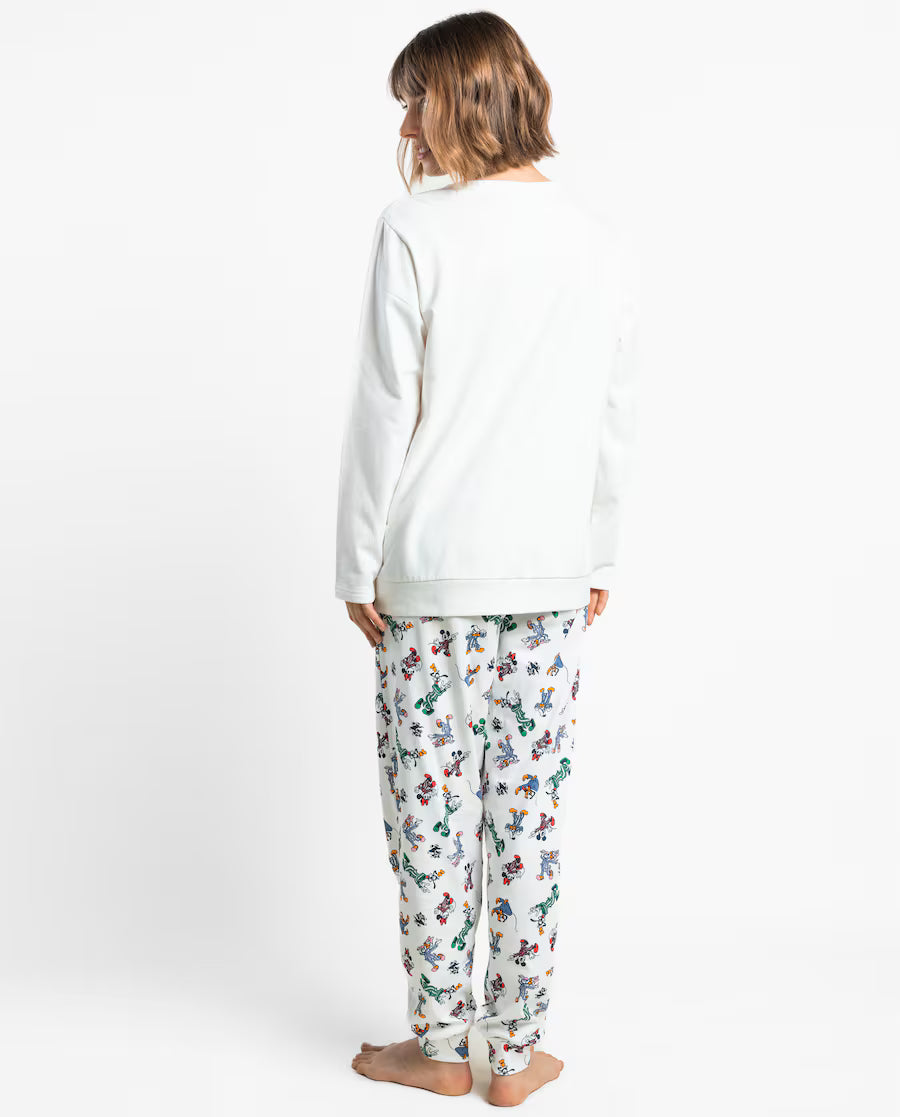 Pijama de mujer disney minnie mouse pj party de felpa crudo