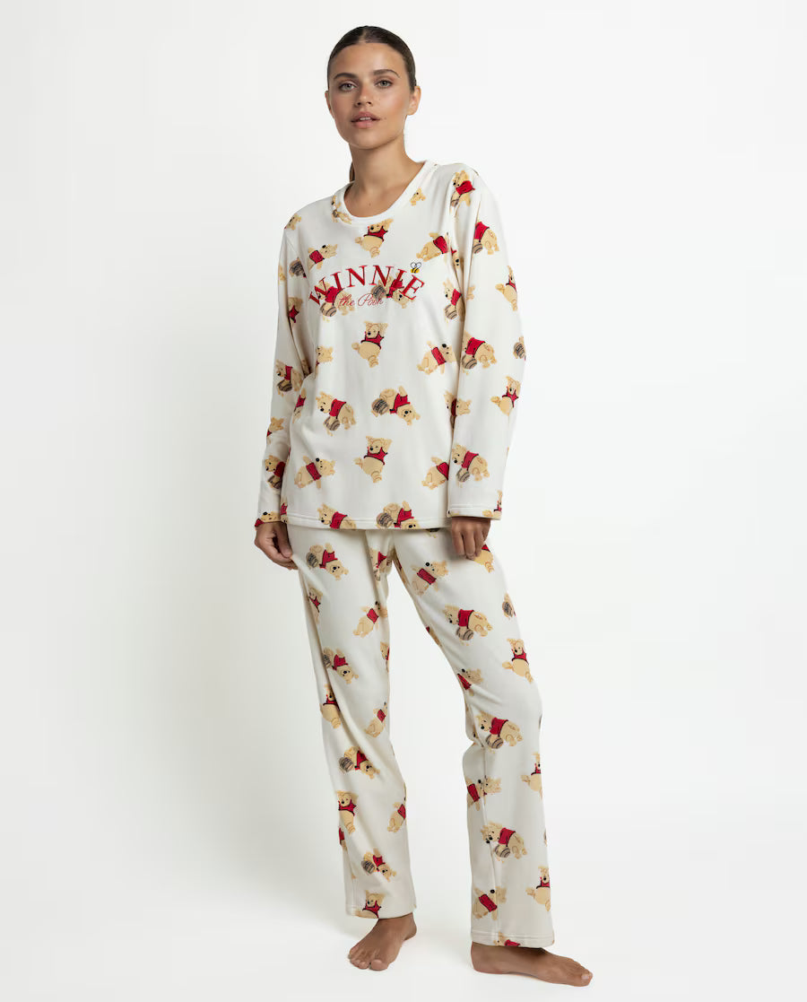 Pijama de mujer disney winnie the pooh de terciopelo