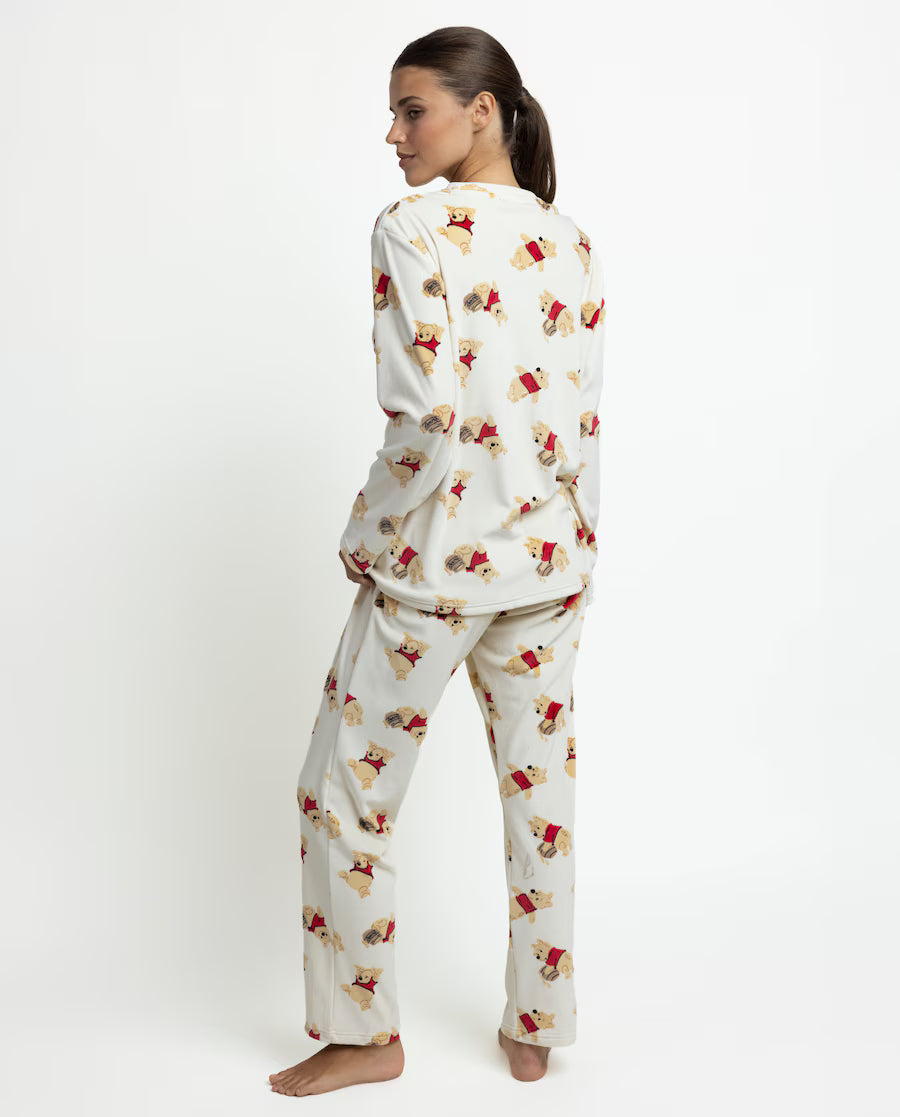 Pijama de mujer disney winnie the pooh de terciopelo