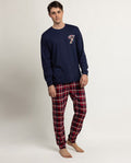 Pijama Hombre Disney Grumpy Navy Gruñón Marino 100% Algodón