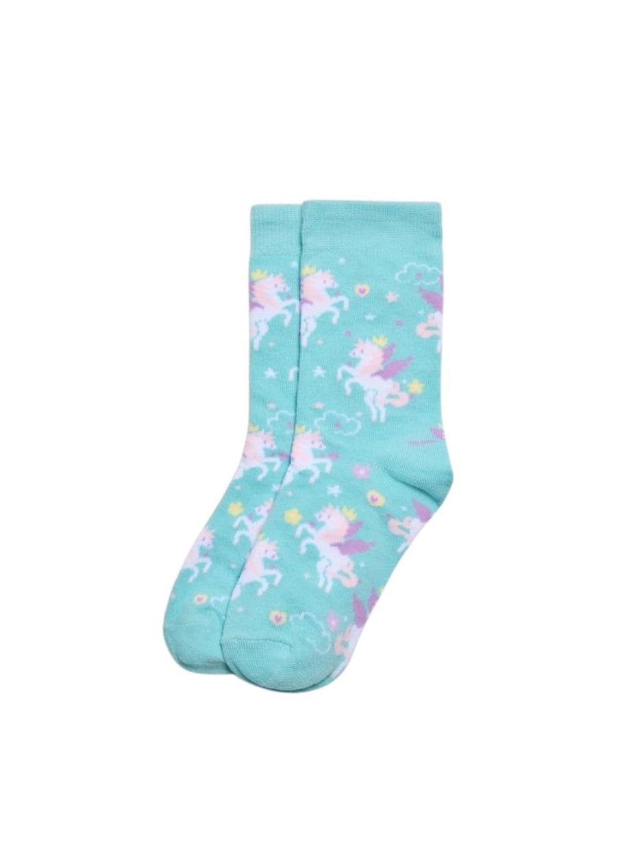 CALCETINES DE NIÑA BLUE UNICORN