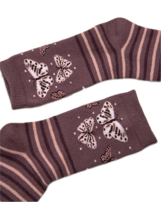 PACK-2 CALCETINES DE NIÑA BUTTERFLYS